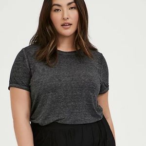 Torrid “vintage burnout black” t-shirt